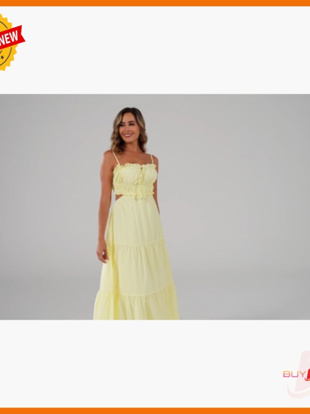 Summer Floral Maxi Dress Spaghetti Strap Cutout Backless Boho Sundress - Picture 6 of 7